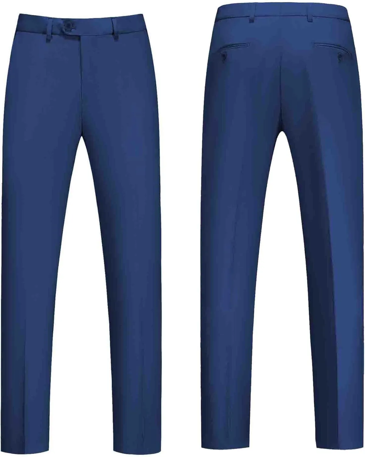 MOGU Mens Tuxedo Suit Set 3 Piece Slim Fit Prom Dinner Blazer Vest Pants Suit Set