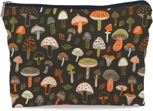 Mushroom Aesthetic Makeup Bag Cosmetic Bags for Women, Mushroom Gifts for Women, Gifts for Mushroom Lovers, Mushroom Art Small Makeup Cosmetic Bag for Purse