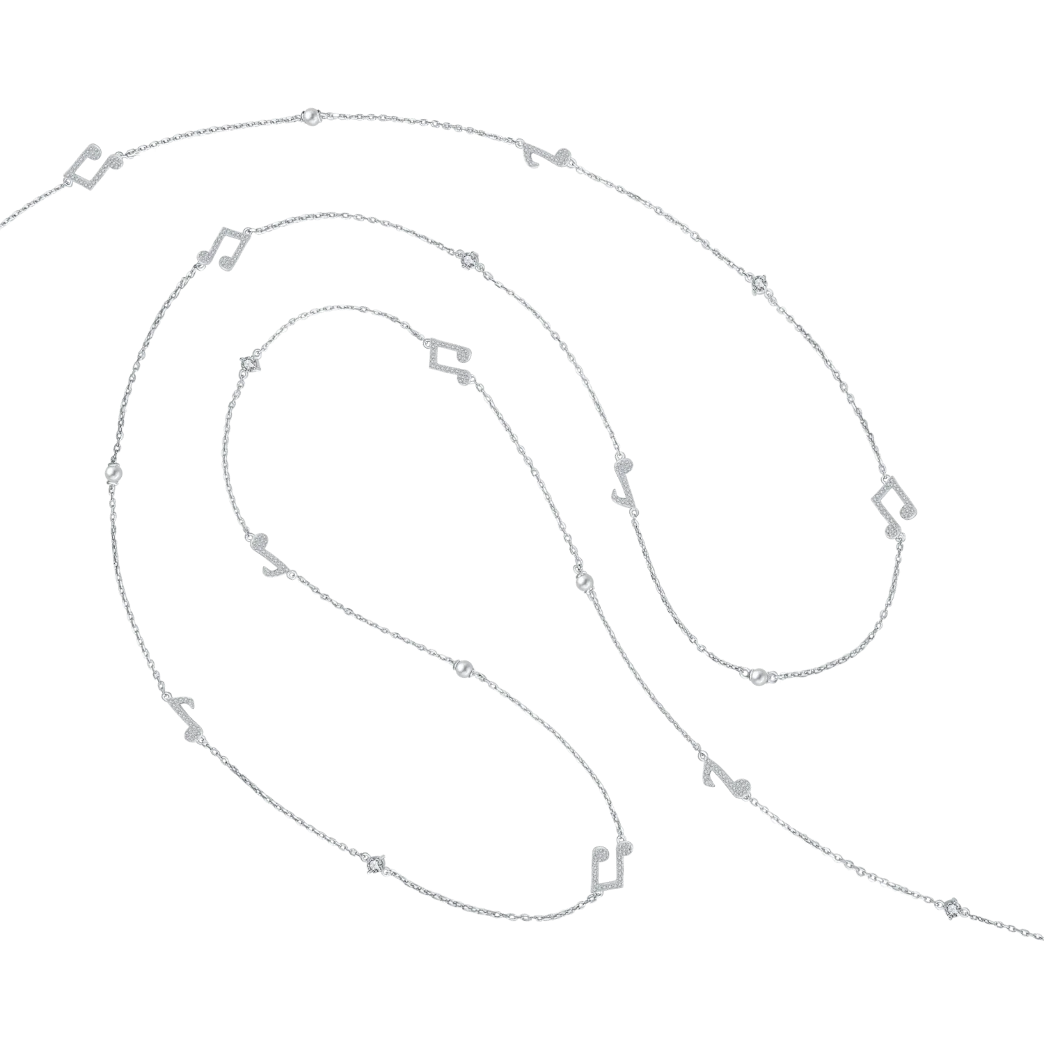 Music Note Extra Long Necklace