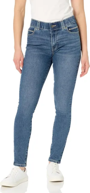 Nautica Women's High Skinny Mid Rise Jeans