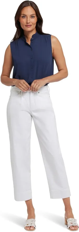 NYDJ Women's Balloon Ankle Jeans in Optic White