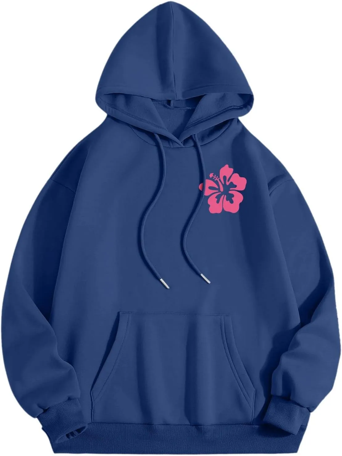 Oversized Hoodies For Women Long Sleeve Drawstring Letter Graphic Hoodies Palm Puff Fall Fashion Pullover Sweatshirt