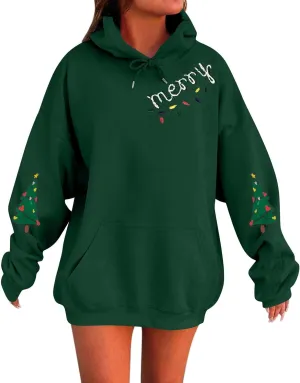 Oversized Hoodies For Women Plus Size Sweatshirt Trendy Pullover Long Sleeve Drawstring With Pockets Winter Clothes