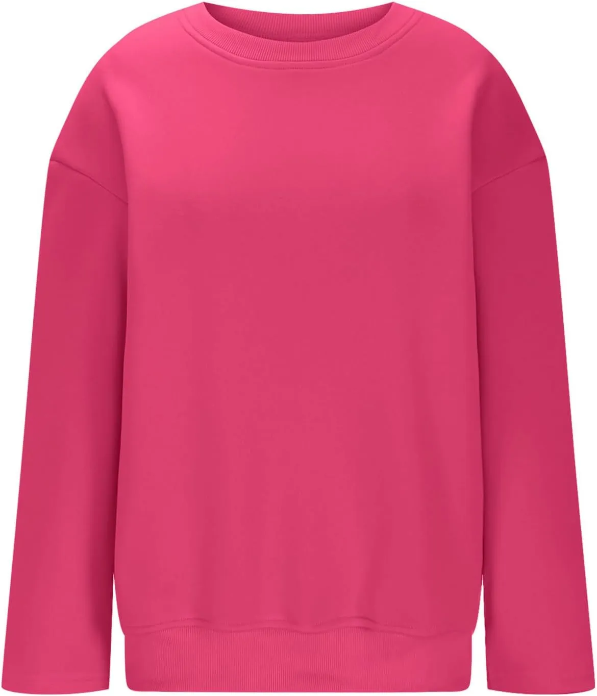 Oversized Pullover Sweatshirt for Women, Crew Neck Long Sleeve Sweatshirts Fall Fashion Outfits for Women 2024