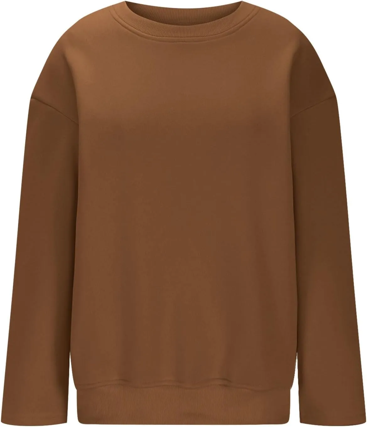 Oversized Pullover Sweatshirt for Women, Crew Neck Long Sleeve Sweatshirts Fall Fashion Outfits for Women 2024