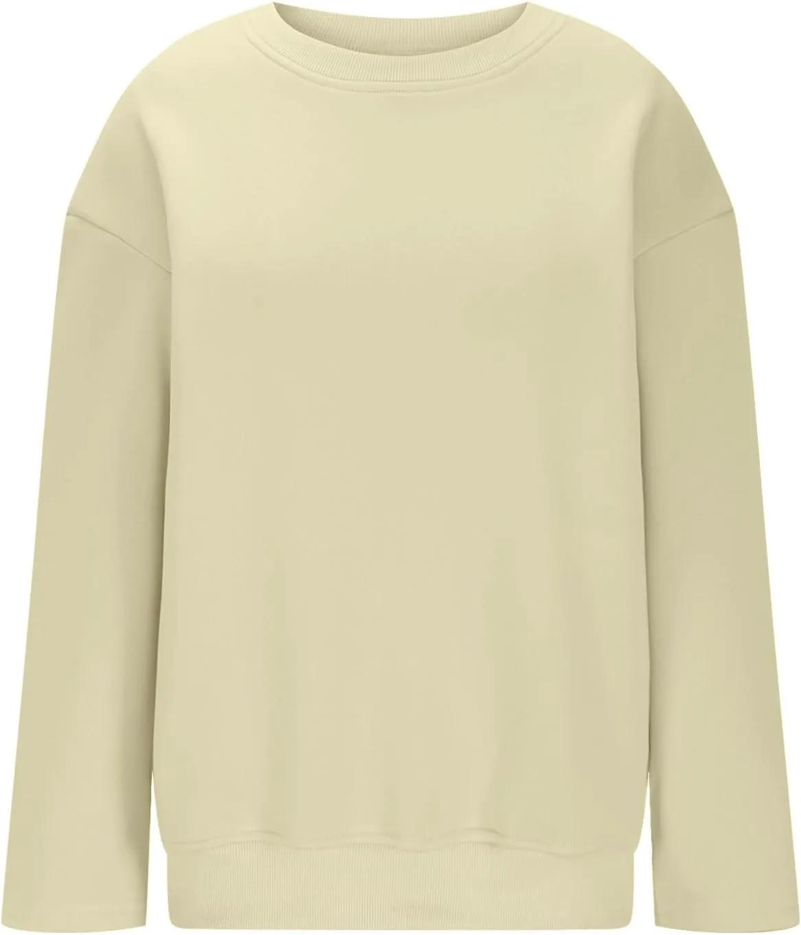 Oversized Pullover Sweatshirt for Women, Crew Neck Long Sleeve Sweatshirts Fall Fashion Outfits for Women 2024