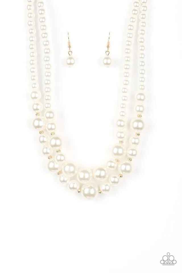 Paparazzi Necklace ~ The More The Modest - Gold