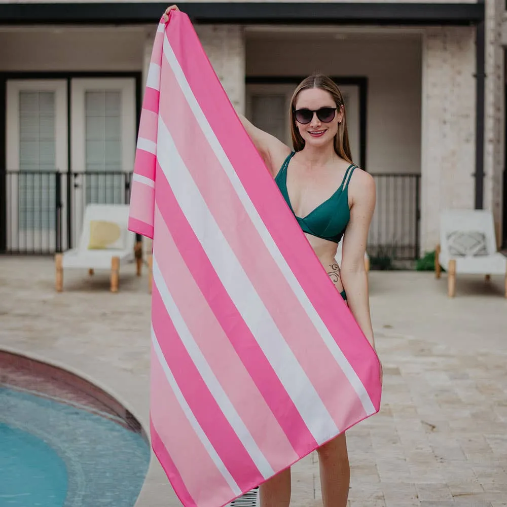Pink Palm Quick Dry Towel