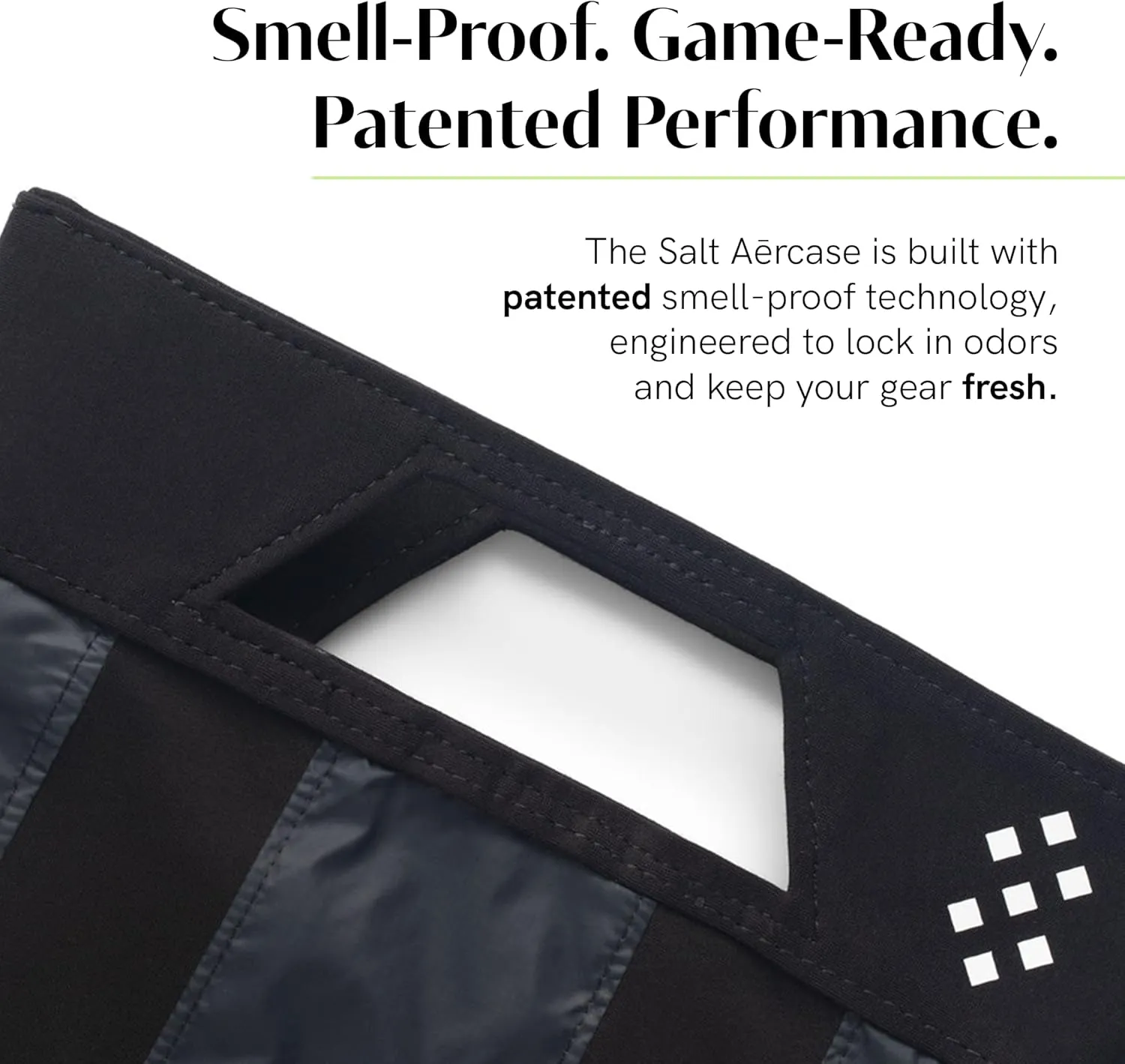 Salt Arcase Smell Proof Cleat Bag  Regular Size - Athletic Soccer & Golf Shoe Bag for Smelly Cleats & Gym Shoes- Durable, Water-Resistant, & Easy to Clean