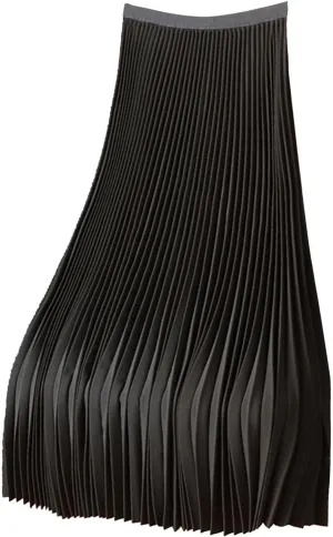 Solid Color Premium Satin Pleated Skirt Plus Size Versatile Skirt Womens Midi Jean Skirts
