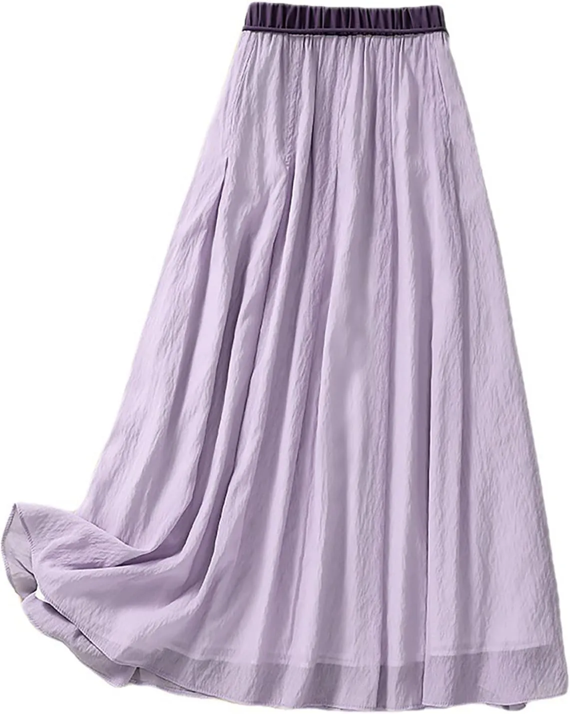 Summer Skirts for Women Drawstring Cinch Waisted Skirt Trending Cotton Linen Baggy Plus Size Skirts A Line Skirt