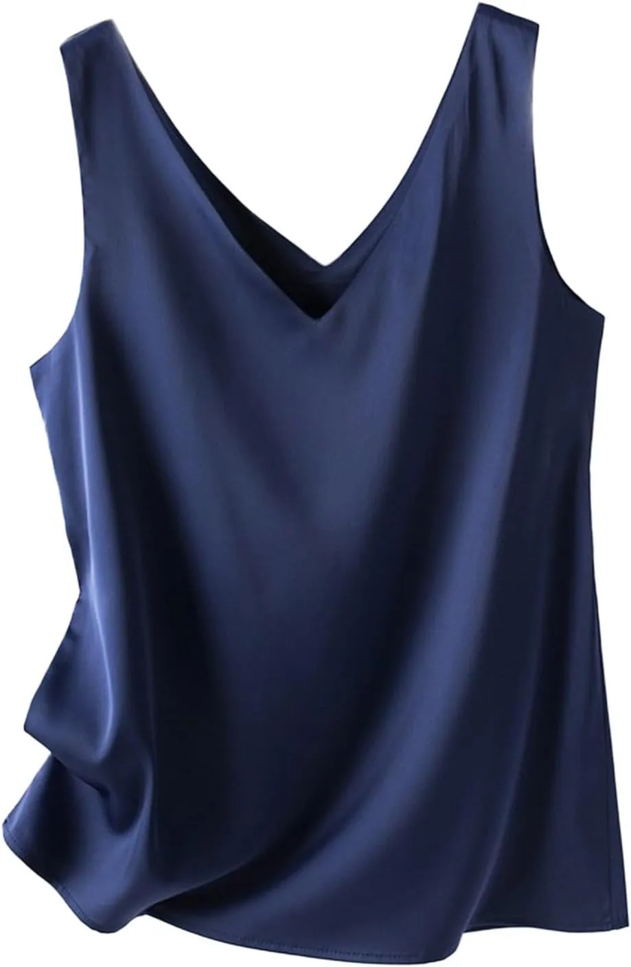 Summer V Neck Tank Tops for Women Silk Satin Summer Sleeveless Camisole Straps Top Womens Tops Dressy Casual