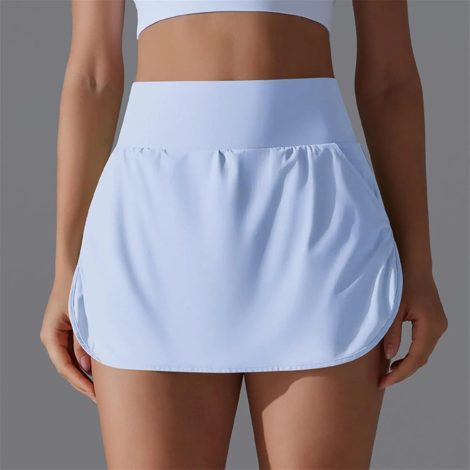 Tennis Gym Skirts for Women with Pockets and Shorts High Waisted Tummy Control Summer Workout Runinng Skorts