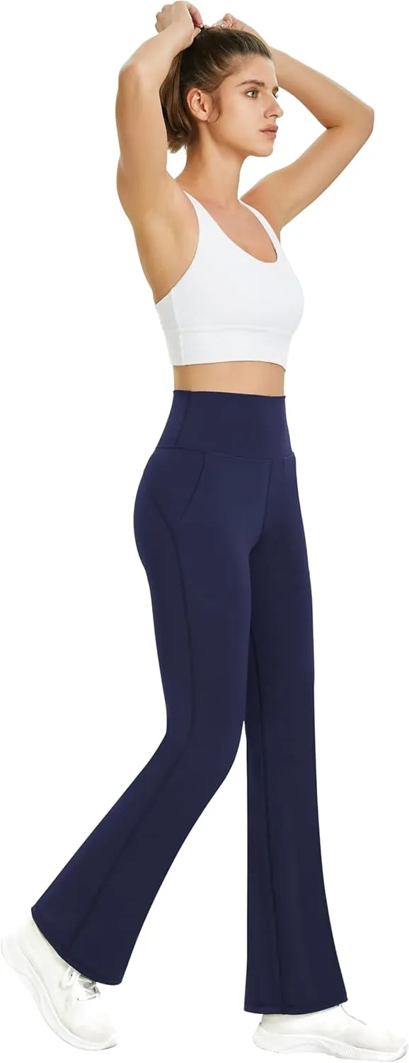 TOPYOGAS Women's Casual Yoga Pants with Pockets Tummy Control High Waist Leggings Workout Pants with Pockets