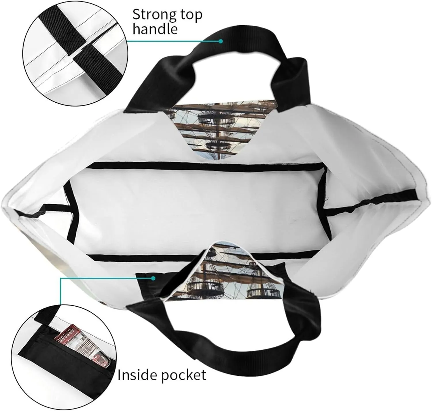 Tote Bag for Women Reusable Grocery Bag Shopping Bag Purple and Pattern Tote Bags Handbag Foldable Shoulder Bag