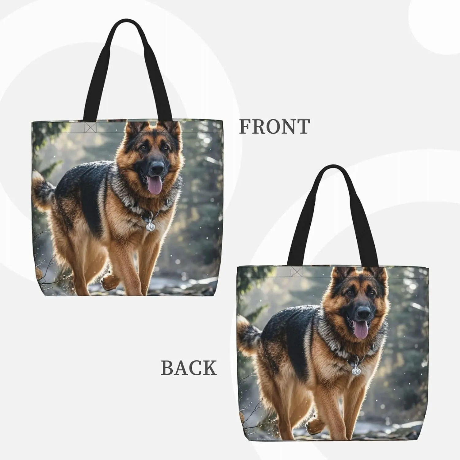 Tote Bag Large Capacity Grocery Bag With Zipper Heaps of Orange Monarch Butterflies Shopping Bag Shoulder Bag for Women