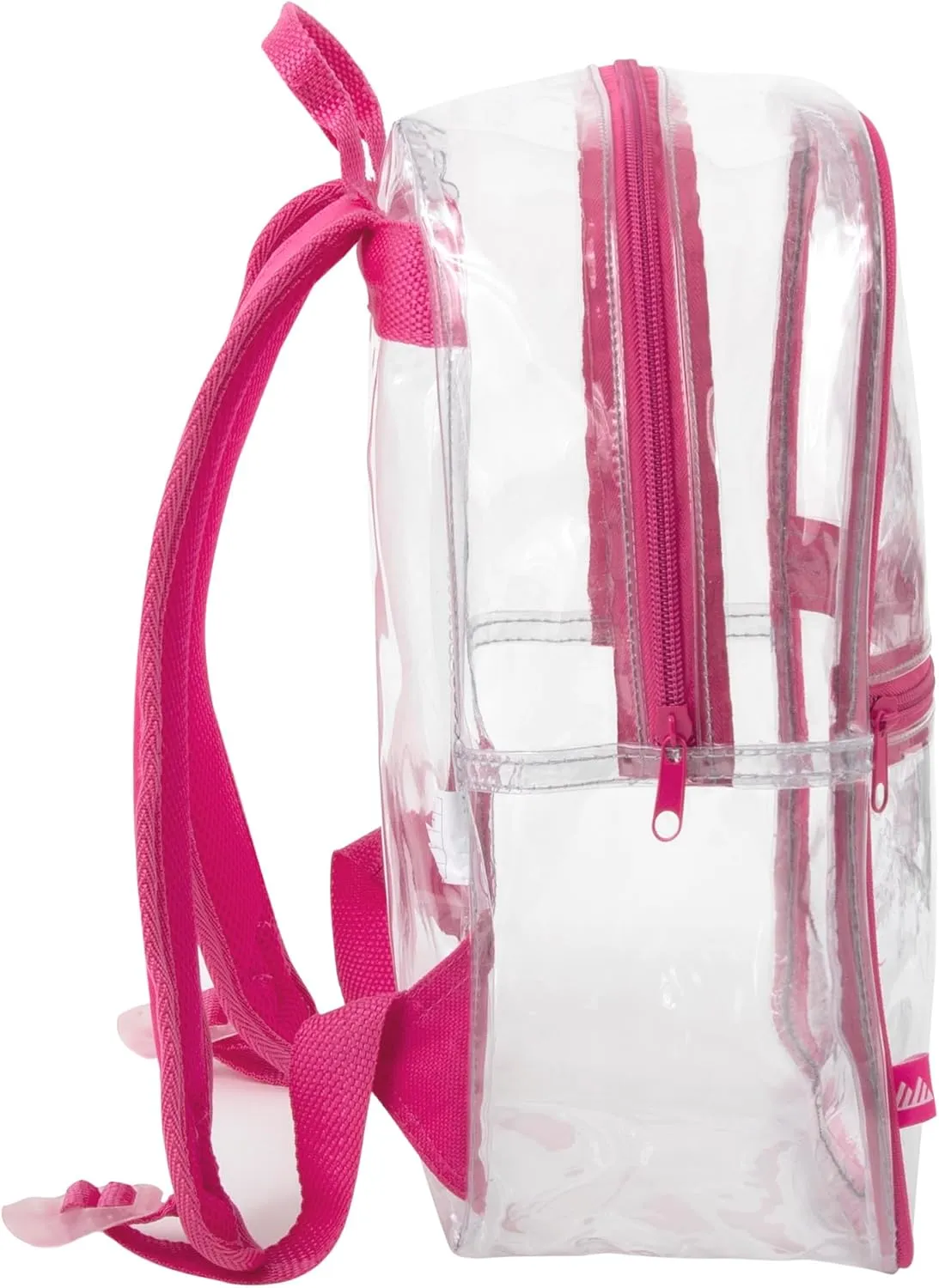 Trail maker Mini Clear Backpack Stadium Approved Small Clear Concert Bag for Work, Commute, Travel and Recreation (Pink)