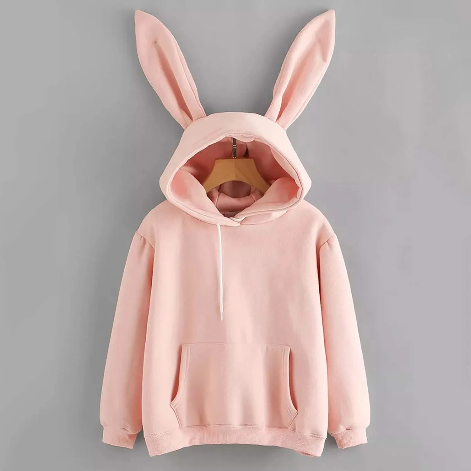 TUQIDEWU Womens Sweatshirt, Womens Hoodies Women Cute Bunny Ear Long Sleeve Fuzzy Rabbit Tops Sweatshirts Hoodie Jacket Coat