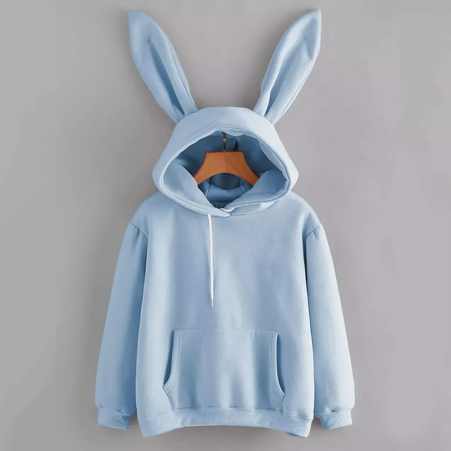 TUQIDEWU Womens Sweatshirt, Womens Hoodies Women Cute Bunny Ear Long Sleeve Fuzzy Rabbit Tops Sweatshirts Hoodie Jacket Coat