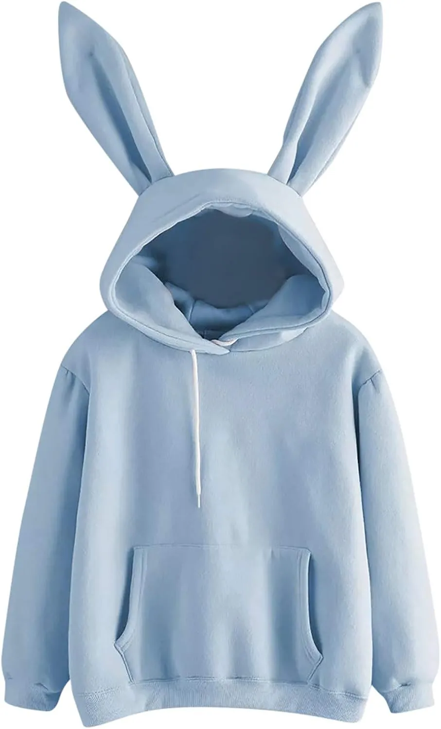 TUQIDEWU Womens Sweatshirt, Womens Hoodies Women Cute Bunny Ear Long Sleeve Fuzzy Rabbit Tops Sweatshirts Hoodie Jacket Coat