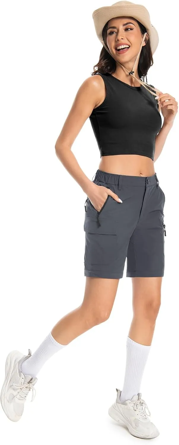 Wespornow Women's-Hiking-Pants Convertible-Zip-Off-Quick-Dry-Pants for Cargo, Camping, Travel, Outdoor, Fishing, Safari