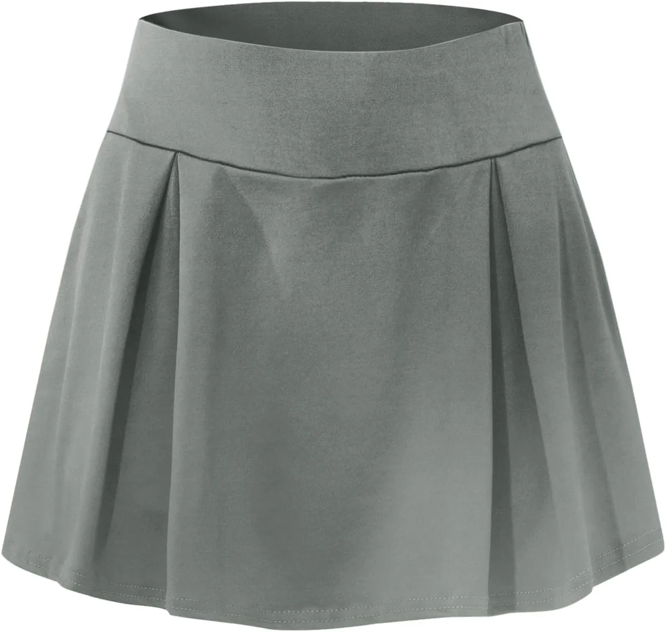 Womens Casual Solid Tennis Skirt Yoga Sport Active Skirt Shorts Skirt Pleated Denim Skirt
