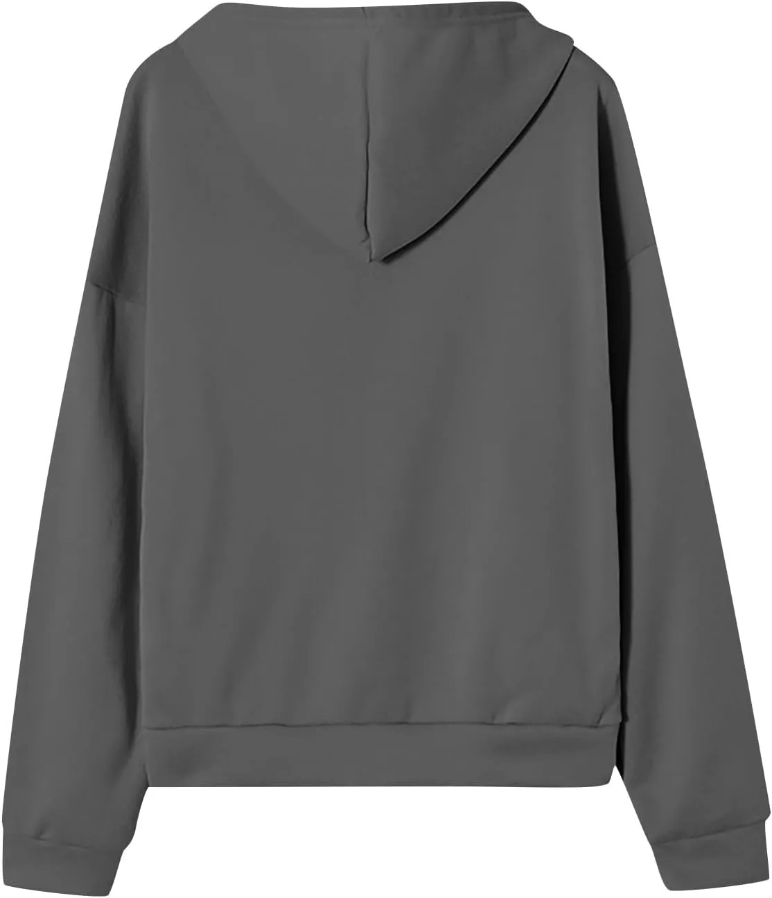 Womens Fashion Hoodies Zipper Oversized Loose Fit Long Sleeve Solid Jackets Soft Sweatshirts