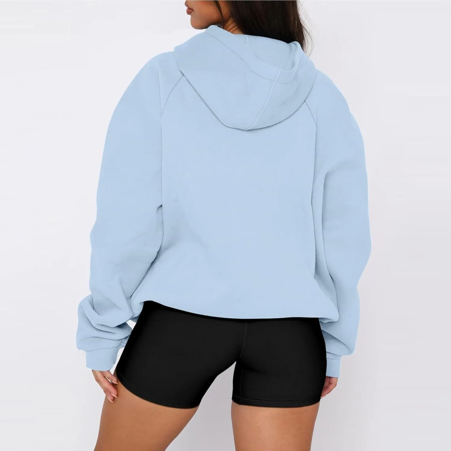 Womens Oversized Hoodies Winter Cute Sweatshirts Drawstring Fleece Hoodie Pullover 2024 Fashion Tops Trendy Outfits