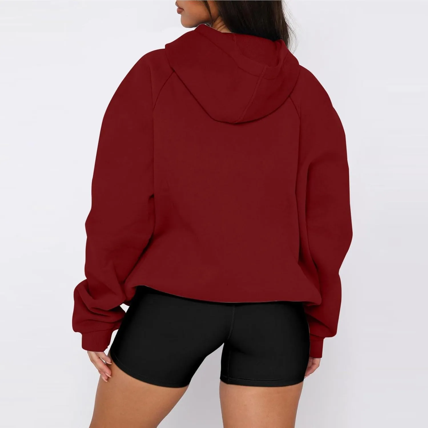 Womens Oversized Hoodies Winter Cute Sweatshirts Drawstring Fleece Hoodie Pullover 2024 Fashion Tops Trendy Outfits