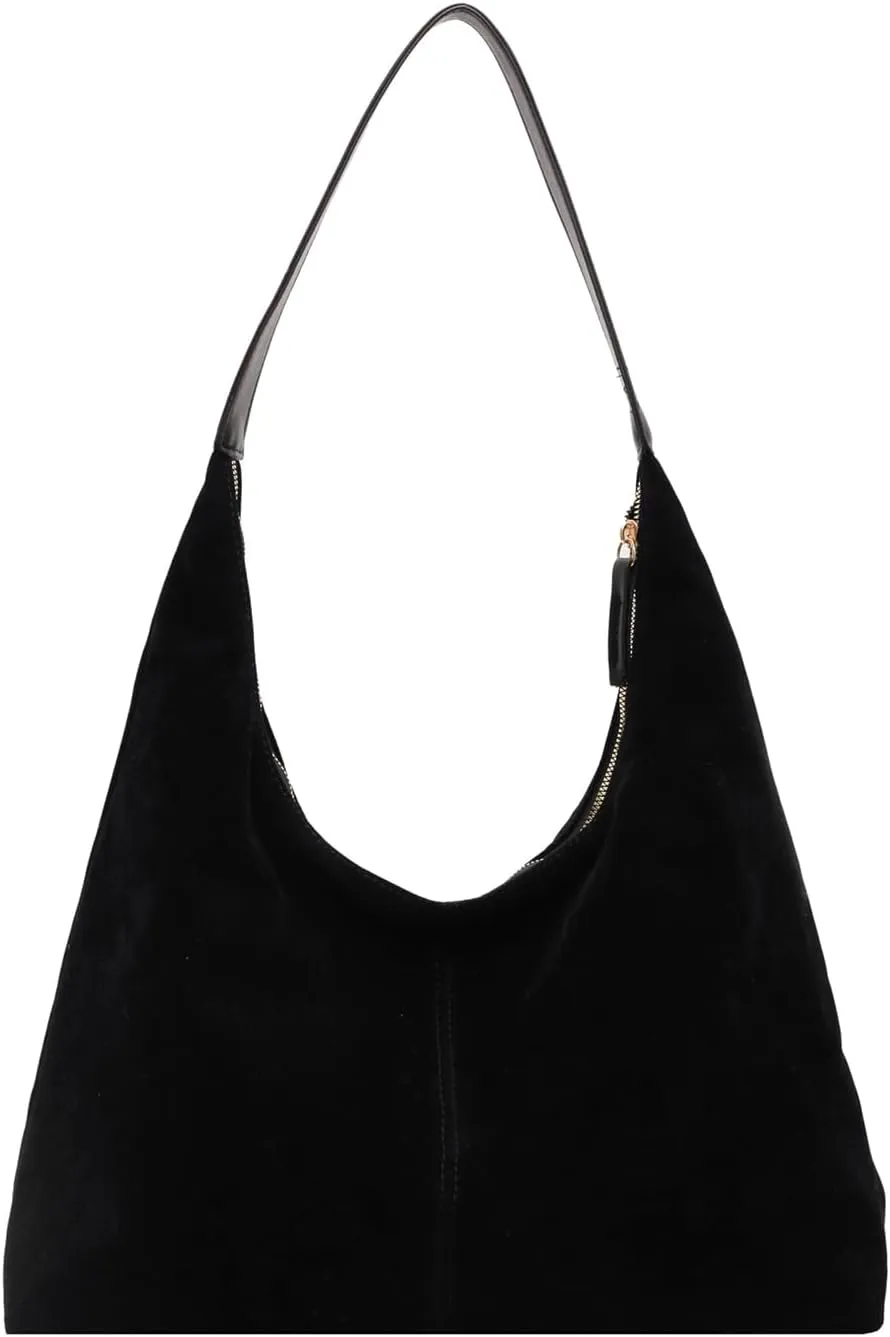 Womens Suede Tote Bags Slouchy Bag Hobo Fashionable Office Tote Handbag Women's daily bag
