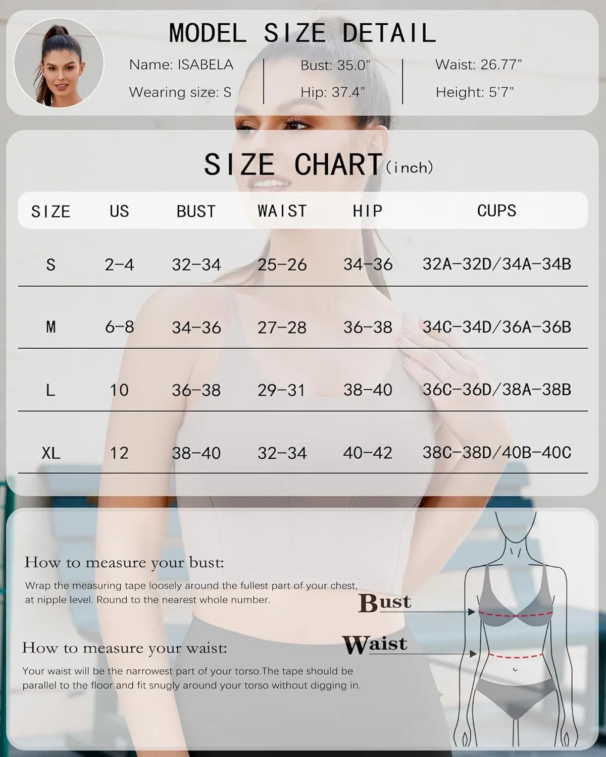 XUNYU Longline Sports Bras for Women Padded Yoga Tank Top Supportive Workout Crop Tops Built in Bras Adjustable Straps