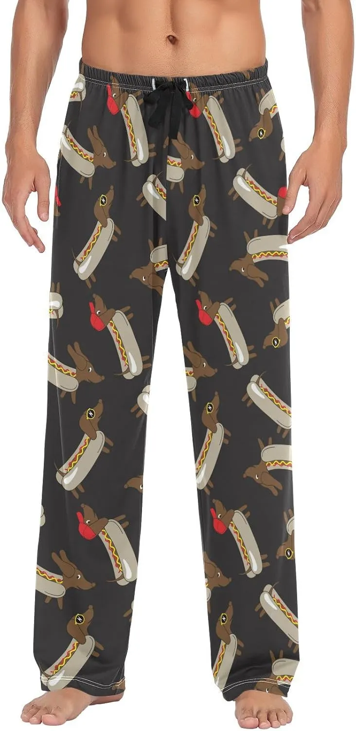 ZZKKO Pajamas Pants for Men, Men's Pajama Bottoms 100% Cotton PJ Lounge Sleepwear Pants for Mens With Pockets